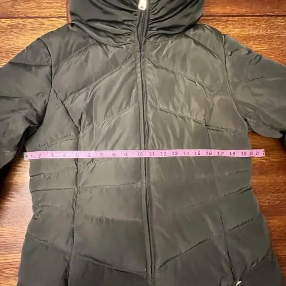 Jessica Simpson Down Puffer Coat Olive Green Size Large - Picture 14 of 16